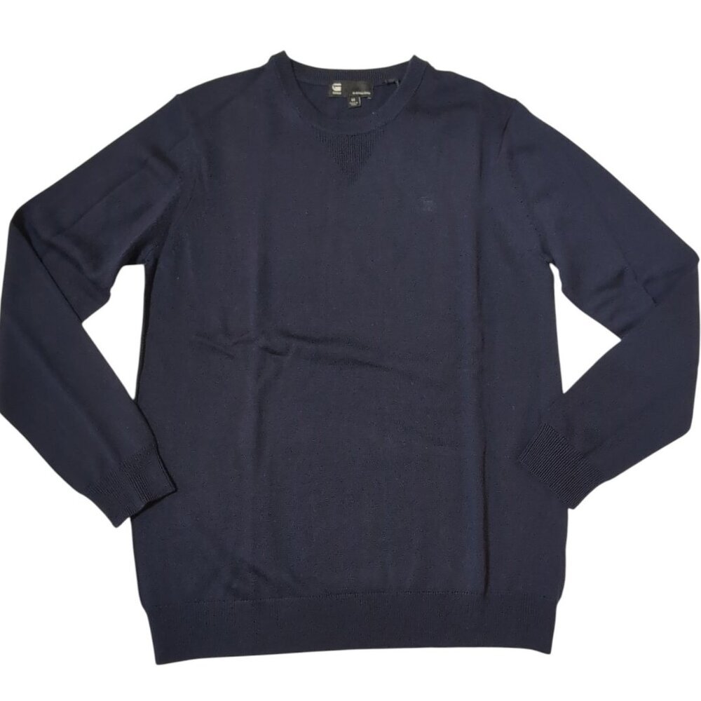 G-Star Raw Wool Sweater NWT‎ Mens Medium 100% Merino Quiet Luxury Office Preppy
